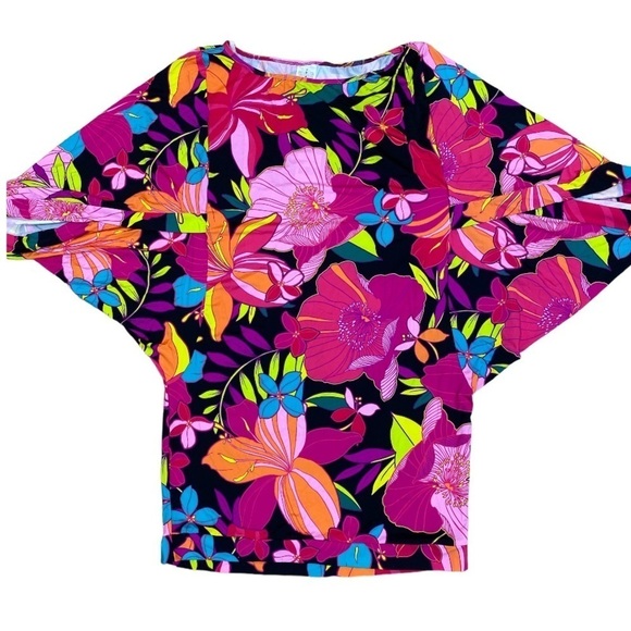 NWT Trina Turk Solar Floral Swim Cover Up Tunic Dress - Picture 3 of 11